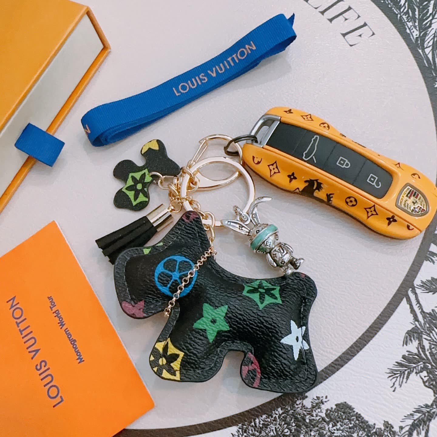 Louis Vuitton Monogram Multicolore M65158 Keychain